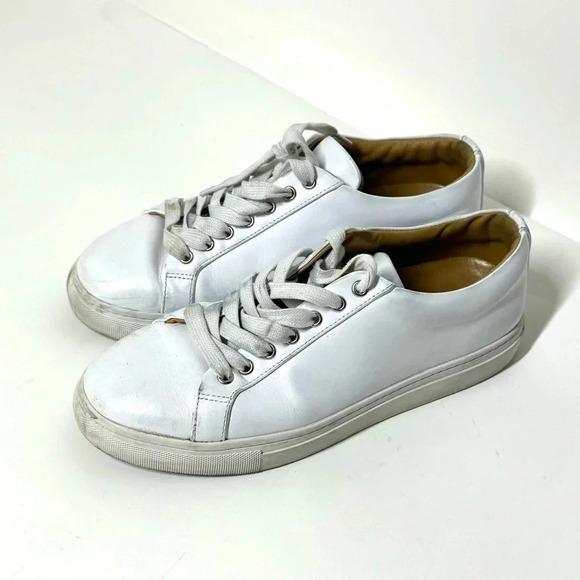 Thursday Boot Co. Premier Low Top Lace Up Leather Sneakers White Size 8 - Picture 1 of 6